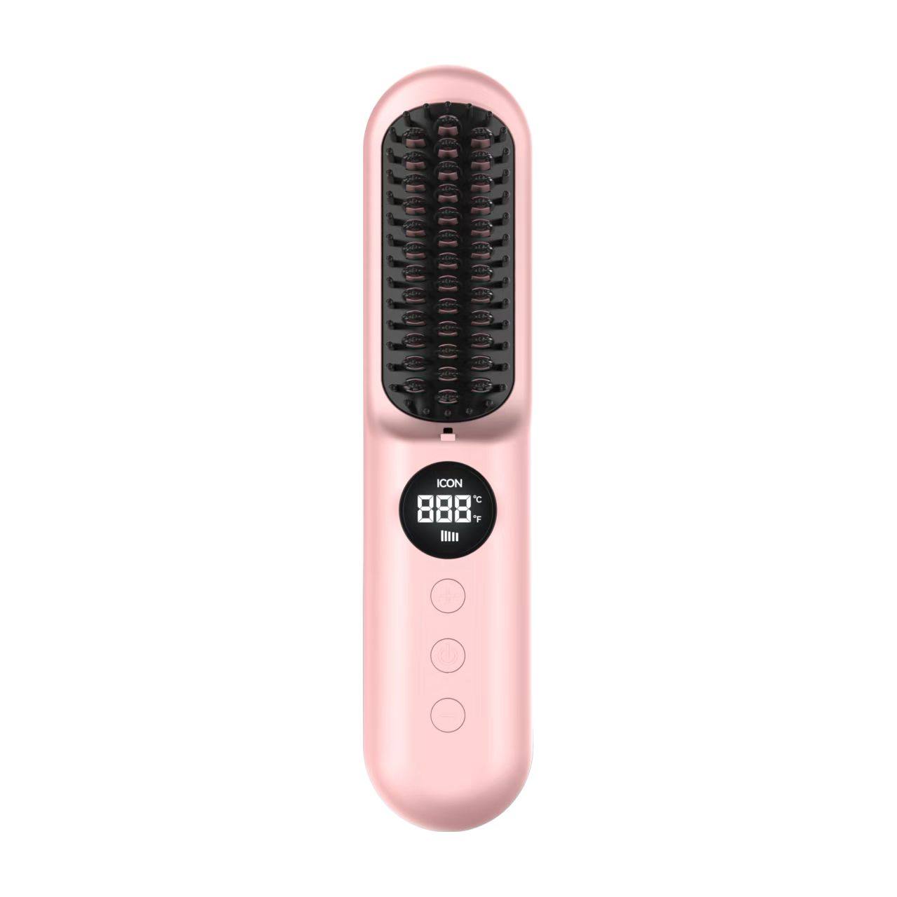 10000mA Cordless hair straightener brush hair styling tool