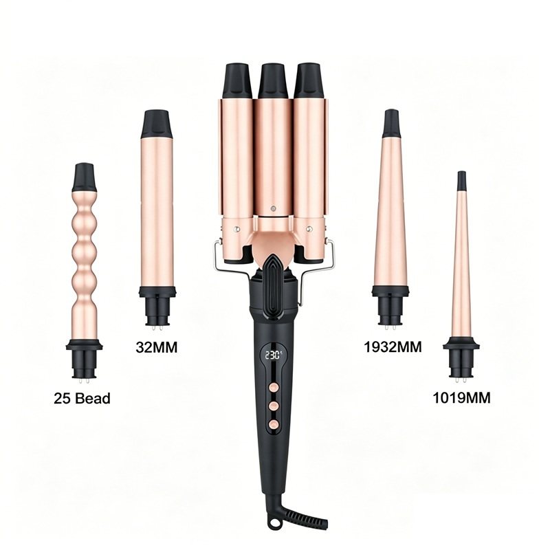 5 in 1 Hair Curler Professional Curling Iron CE FCC ROHS OEM Custom