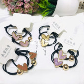 Fashionable Korean Edition Exquisite Leather Band, Leather Ring, Hair Ring, Head Rope, Tie Headwear, Headwear, Flower, Adult Female