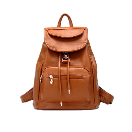 Women's leather backpack