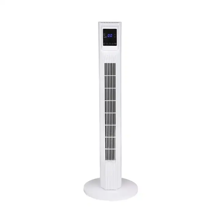 LX1102，36 inch leafless cooling tower fan 3 Wind speed low noise oscillating tower fan, Warranty for 1 year, After-sales service system free spare parts, Number of rotating blades None, Dynamic type electricity, Power (W) 50W, Voltage (V) 120V Material Plastic, Mounting mode ground, Wind speed three rows