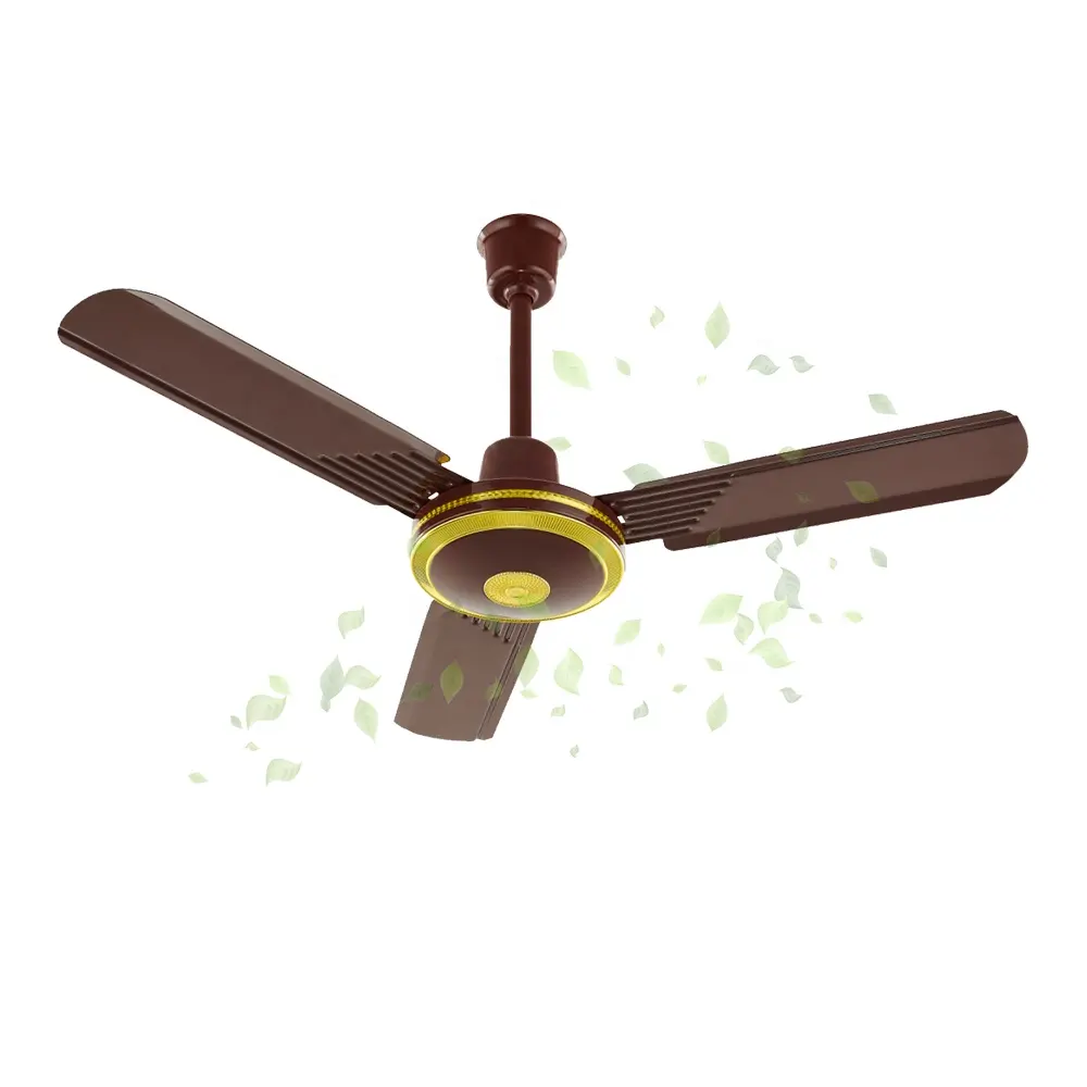 LX1107,  36 48 60 56 inches 12V 220 V Remote control Solar AC DC 3 Metal blade ceiling fan with copper motor,  Material metal,  Voltage (V) 220,  Power (W) 55,  After-sales service system free spare parts,  Warranty for 1 year,  Wind speed five,   Motor 100% copper motor,  Size 36 inches,  Speed 5 Speed,  Blade Three metal blades,  Frequency 50/60Hz,  RPM	600