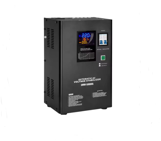 LXVR001 5000VA Single-Phase Automatic AC Voltage Regulator Servo Motor Type SMW Wall-Mounted Comprehensive LED Display Copper