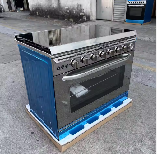 Gas oven LX8808 Stainless Steel Gas burner Oven Combo 4 5 6 Heads Gas Stove Gas Furnace Household Freestanding Cooker