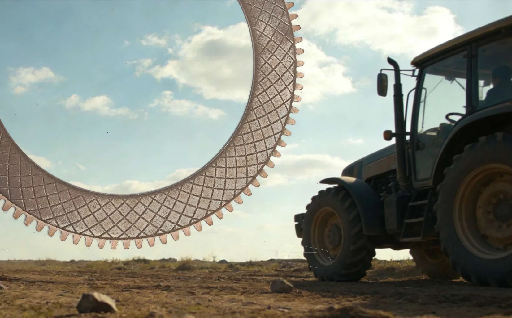 Wet spray bronze disc