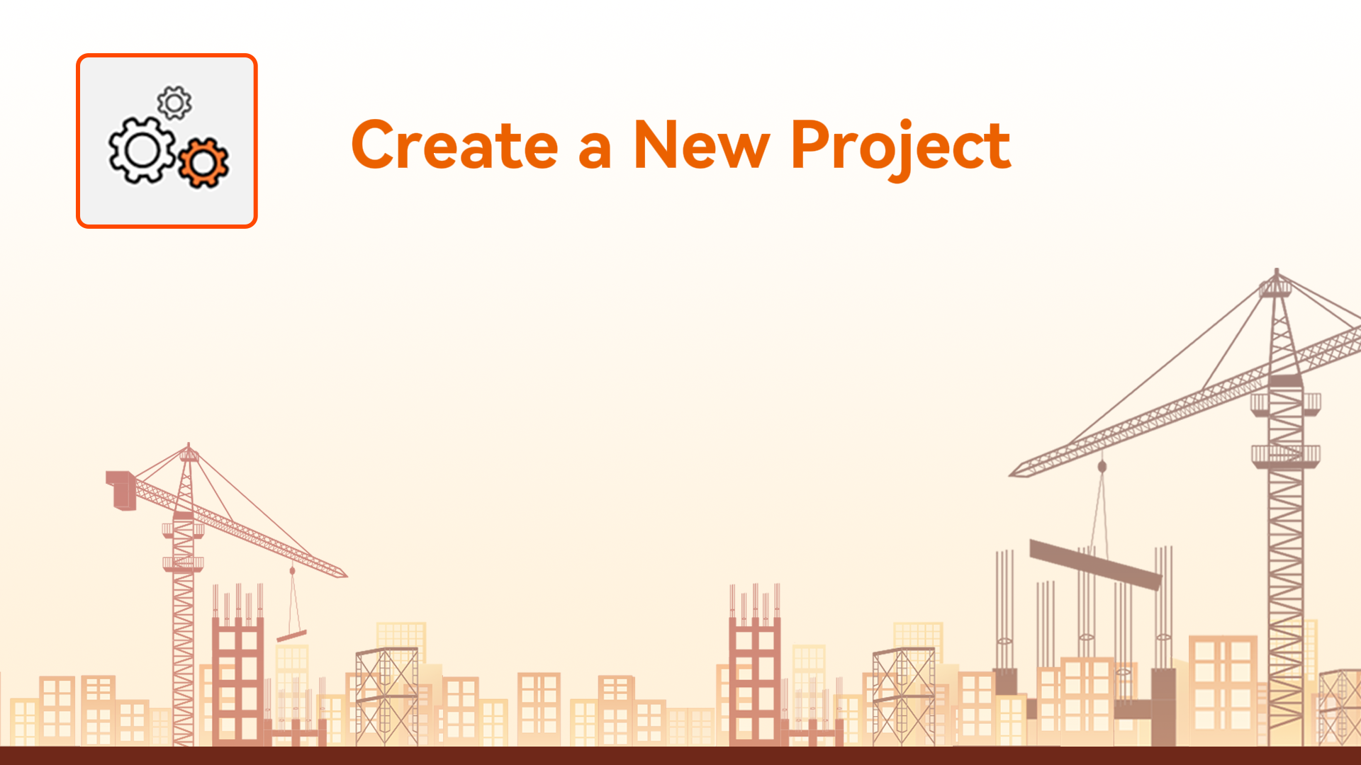 Create a New Project