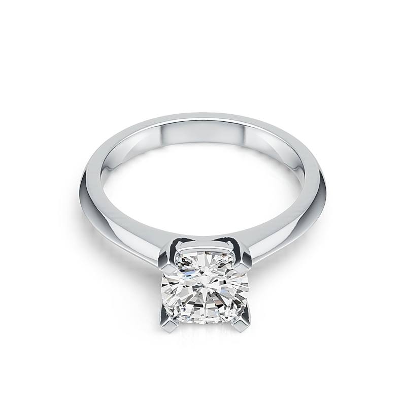 BrilYou Rectangular cut engagement ring Affordably priced