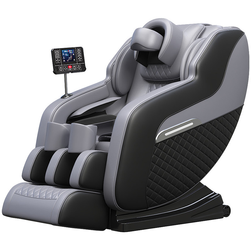 Direct luxury home massage chair with full-body zero gravity 8D electric acupressure massage for feet, legs, and neck; modern foldable design.