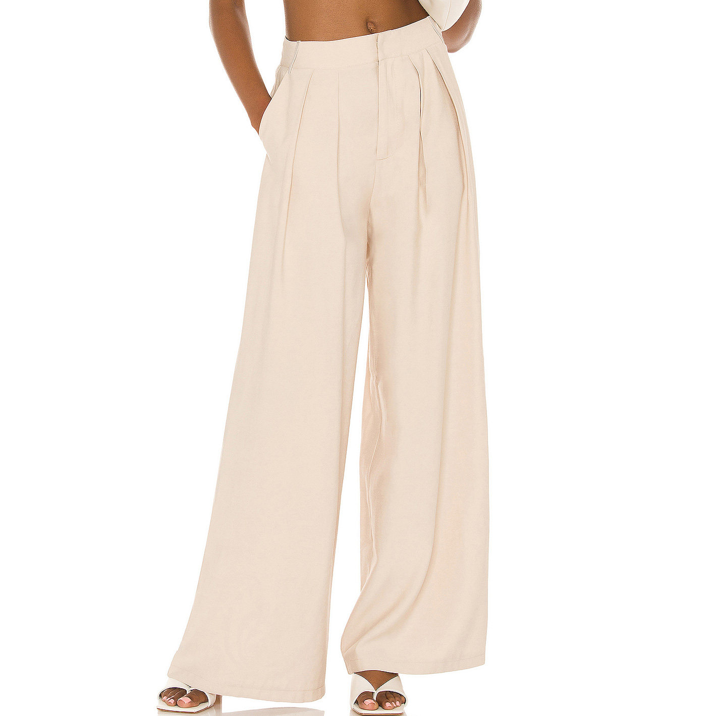 FACTORY PRICE WOMEN CASUAL WIDE LEG LONG PANTS