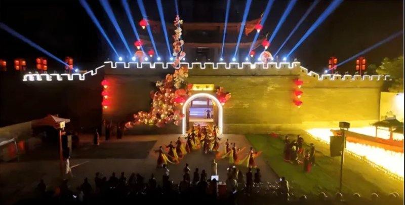 光影赋韵，焕活红安｜KME酷米光电沉浸式夜游点亮鄂东红色记忆