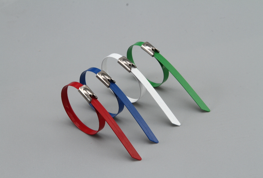 PVC coated stainless steel cable ties