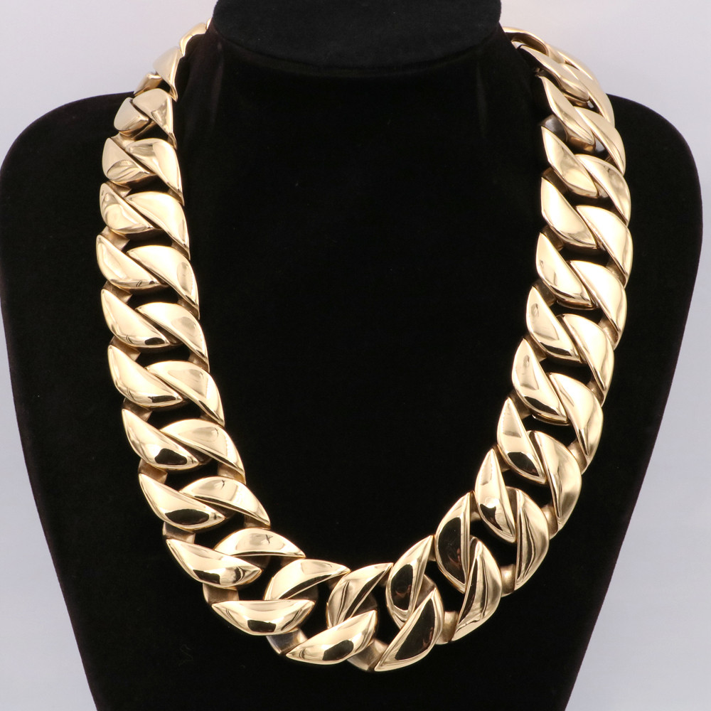 18K Gold 32MM Big Cuban Link Chain