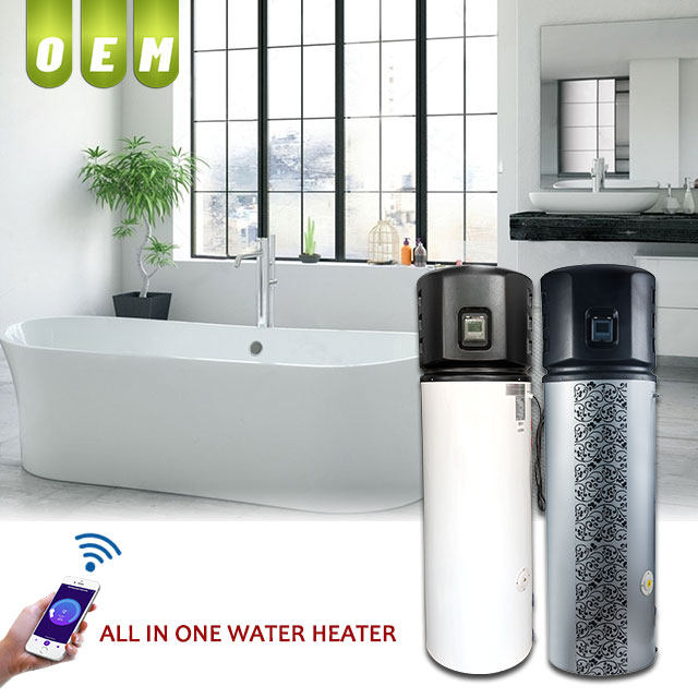 Solar & Electric Smart All-in-One Domestic Hot Water Heat Pump Water Heater with Hydronic System