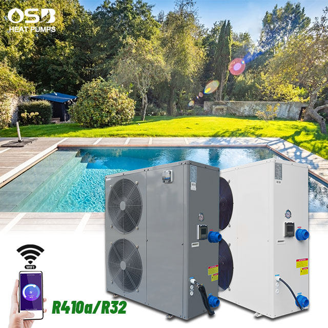 Stainless Steel DC Inverter Pool Heater Chiller Swimming Pool Heat pump Overheating Protection