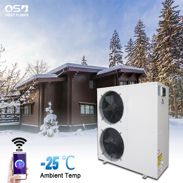 ERP A+++ High Cop Low Noise Multi-Function EVI Inverter Heat Pump Applicable Ambient Temp -25~43°C