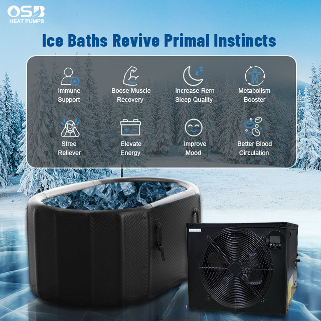 Jacuzzi Outdoor Spa With Ice Bath Chiller Cold Plunge Machine
