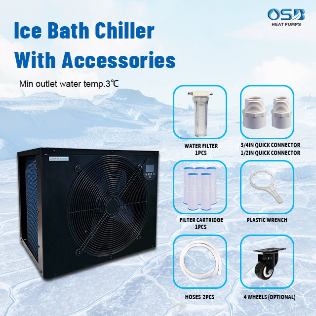 Portable Inflatable Cold Plunge with Water Chiller 1/2HP