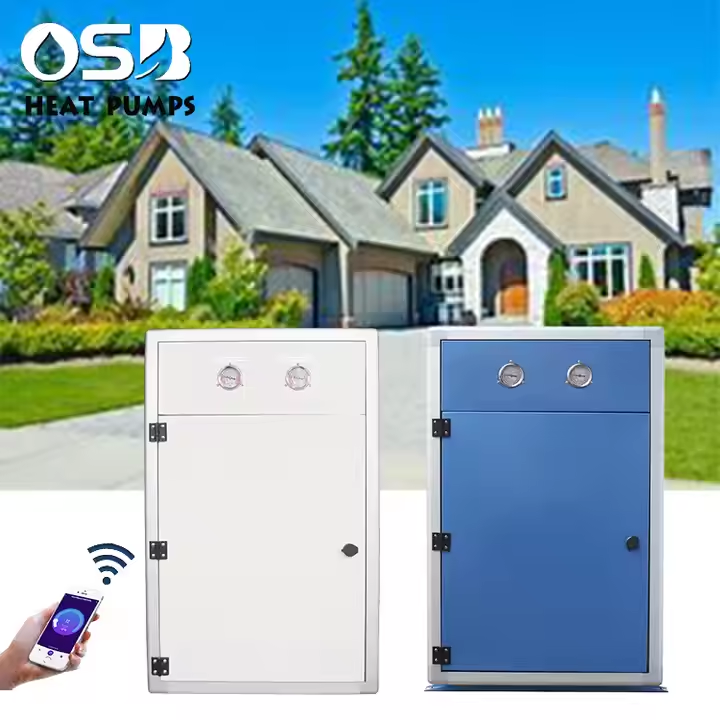 Heat Pump Geothermal DC Inverter With Water Tank for Domestic