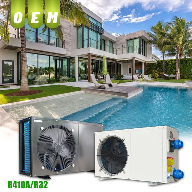 Direct Sales Swimming Pool Heater Air Source Heat Pump OEM Titanium Heat Exchanger App-Controlled 3.6-10kw