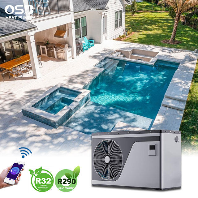 R32 220V 10KW 20KW Inverter Swimming Pool Heat Pump 100,000 Btu