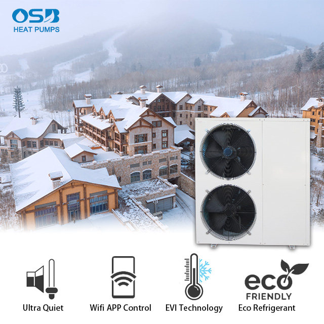 R290 Wifi 10kw 13kw 16kw 19kw Air to Water Heating Cooling Pump Air Source Monoblock EVI Inverter Heat Pump