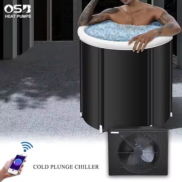 Commercial Recirculating Immersion Chiller Cooling Water System With Pump and Motor Cold Plunge Ice Tub Recovery