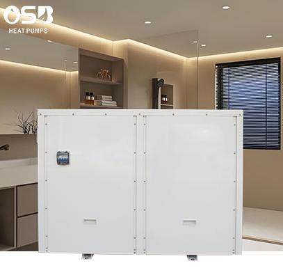 Electric Hotel Apartment Commercial 38kw 40kw Air to Water Domestic Hot Water Heater Pump