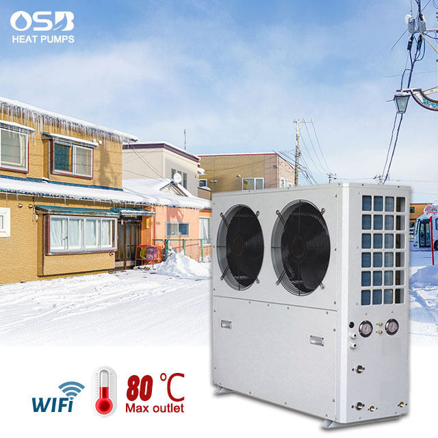 OEM EVI Inverter Monoblock Heat Pump Water Heaters Air Source Warm Pump Including Buffer Water