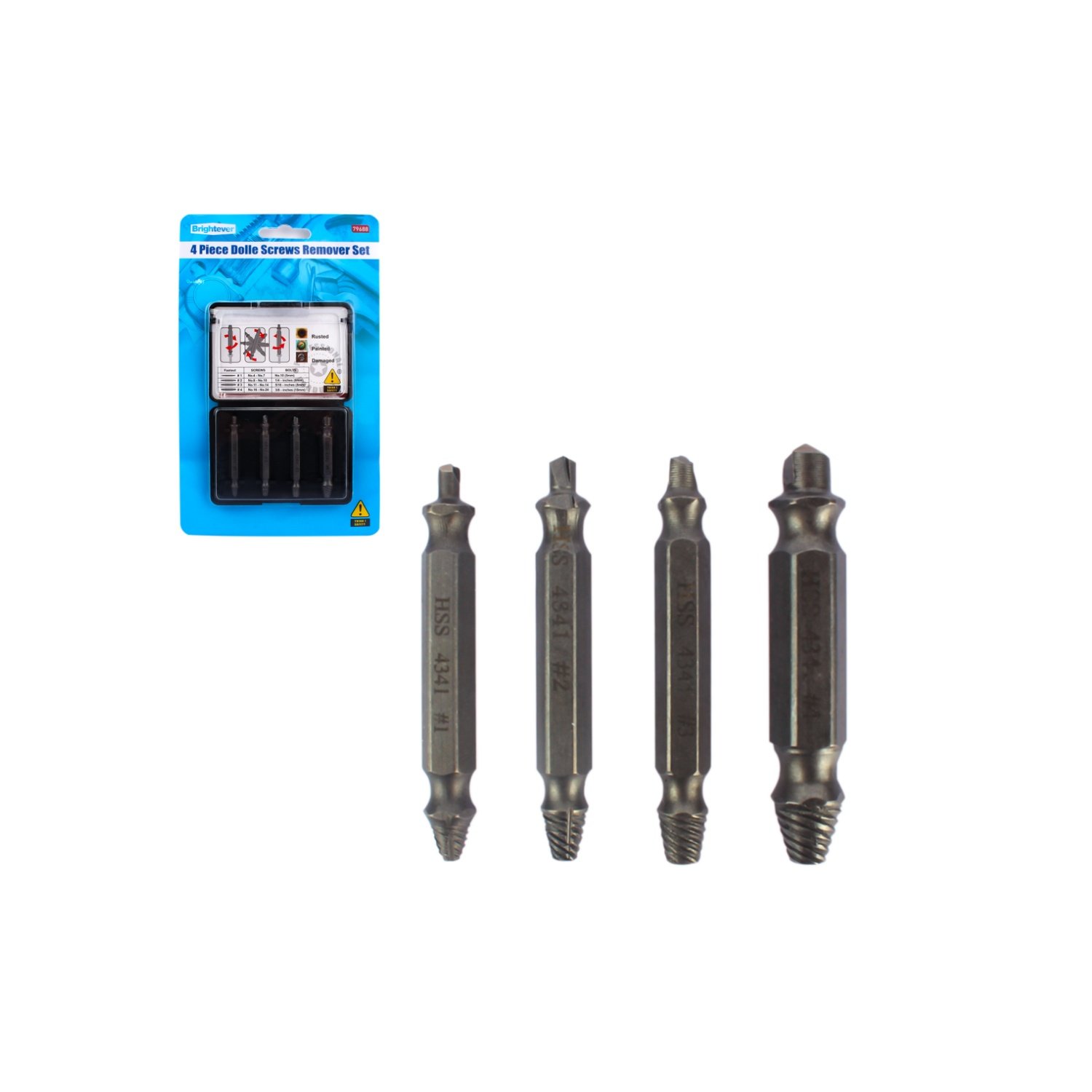 4 Piece Screws Remover Set
