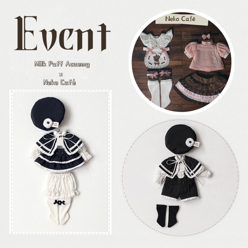 Event-Milk Puff Acaemy x Neko Cafe（Basic)【23cm】