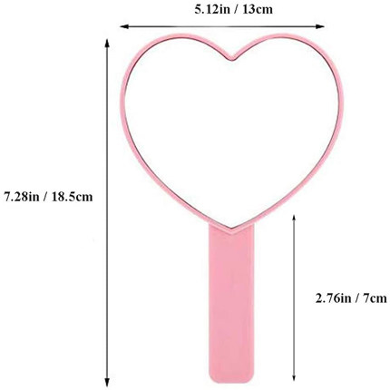 Heart Shape Hand Mirror