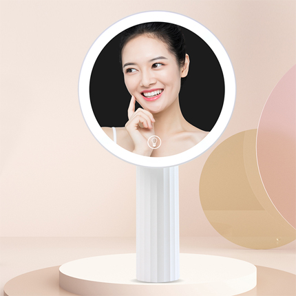 Wave LED Table Mirror