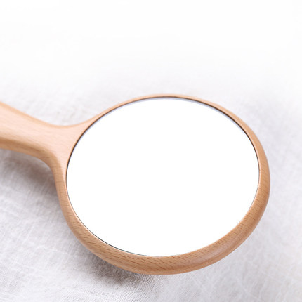 Handheld Wooden Mirror