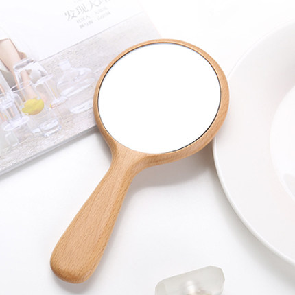 Handheld Wooden Mirror