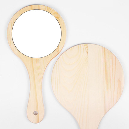 Customized Wooden Hand Mirror