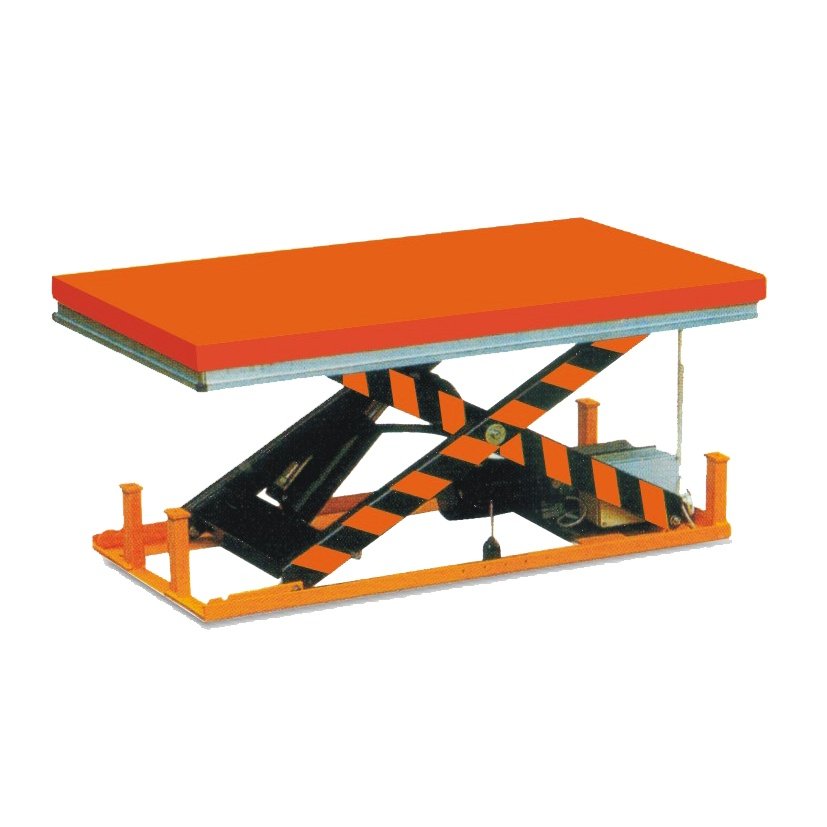 Scissor lift table low profile