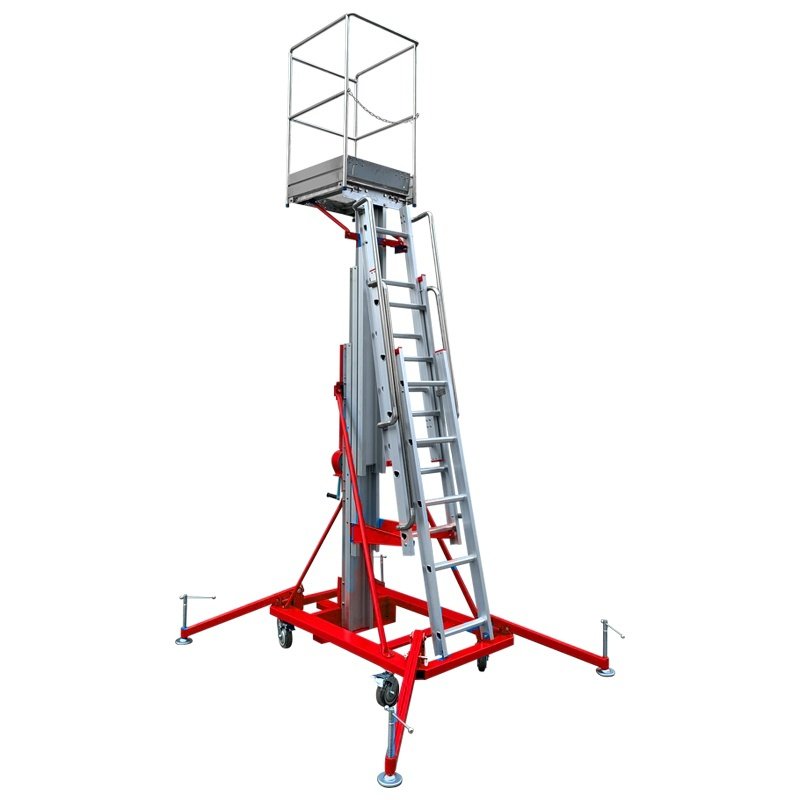 Hand-operated lifting platform