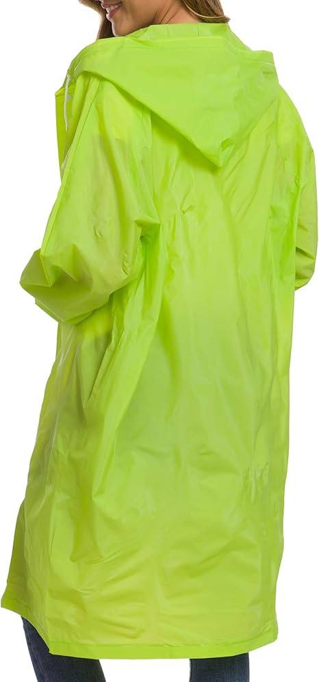 EVA raincoat waterproof raincoat reusable unisex long transparent raincoat