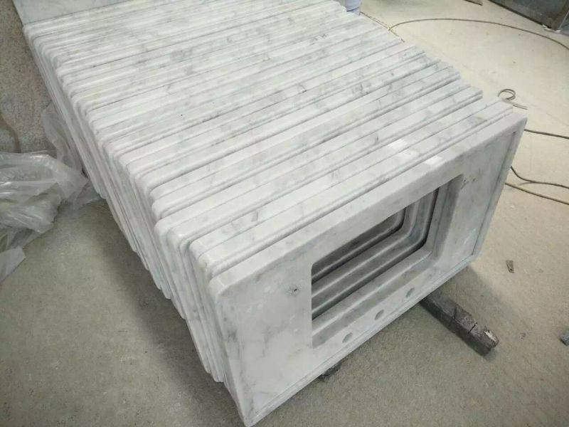 Carrara White Marble Vanity Top Kitchen Top