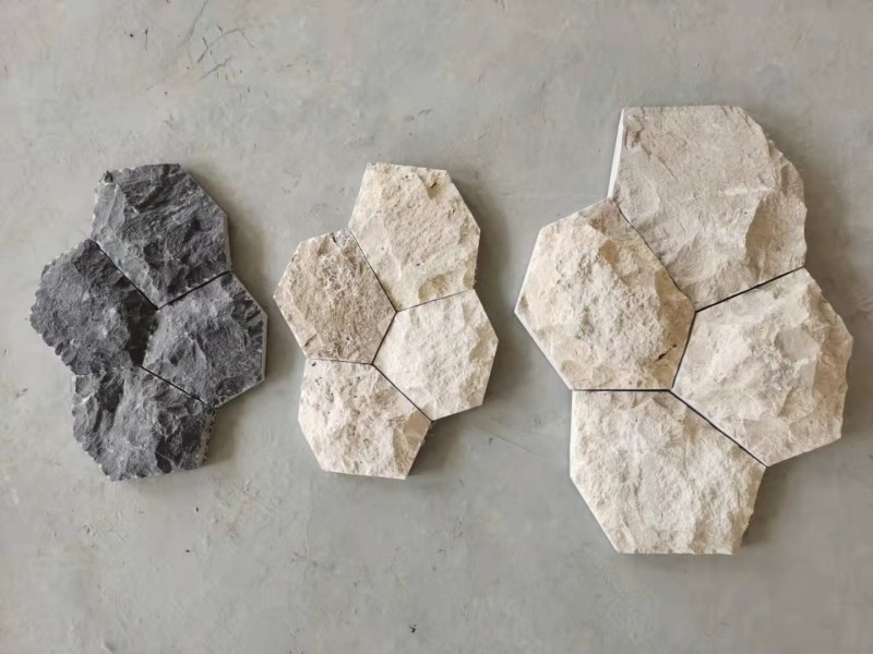 Hexagonal mushroom stone limestone