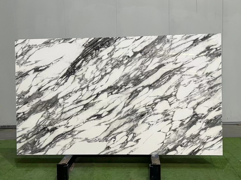 Marble Looked Venato White Nano Crystal Glass Stone Slabs