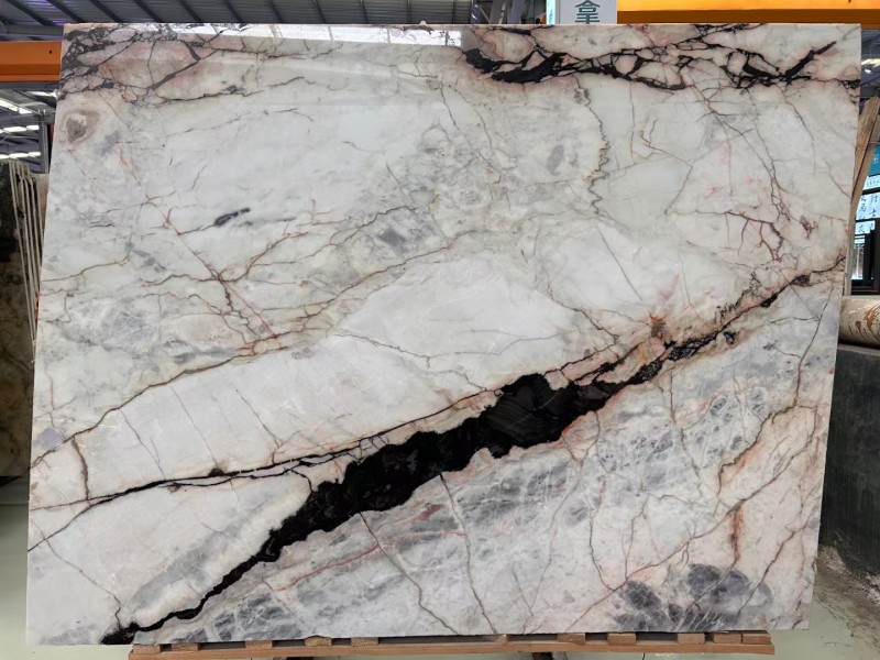 Cherry Blossom Pink Marble Slabs