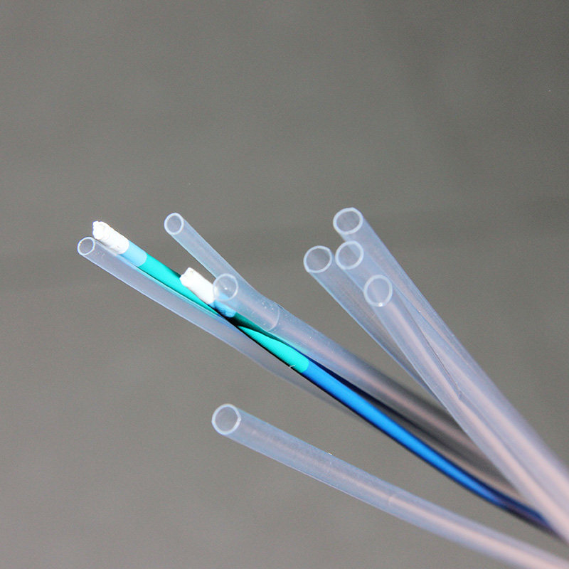 Application of medical grade tearable FEP heat shrink tube  in welding PU/PEBAX/PA multi-layer catheter