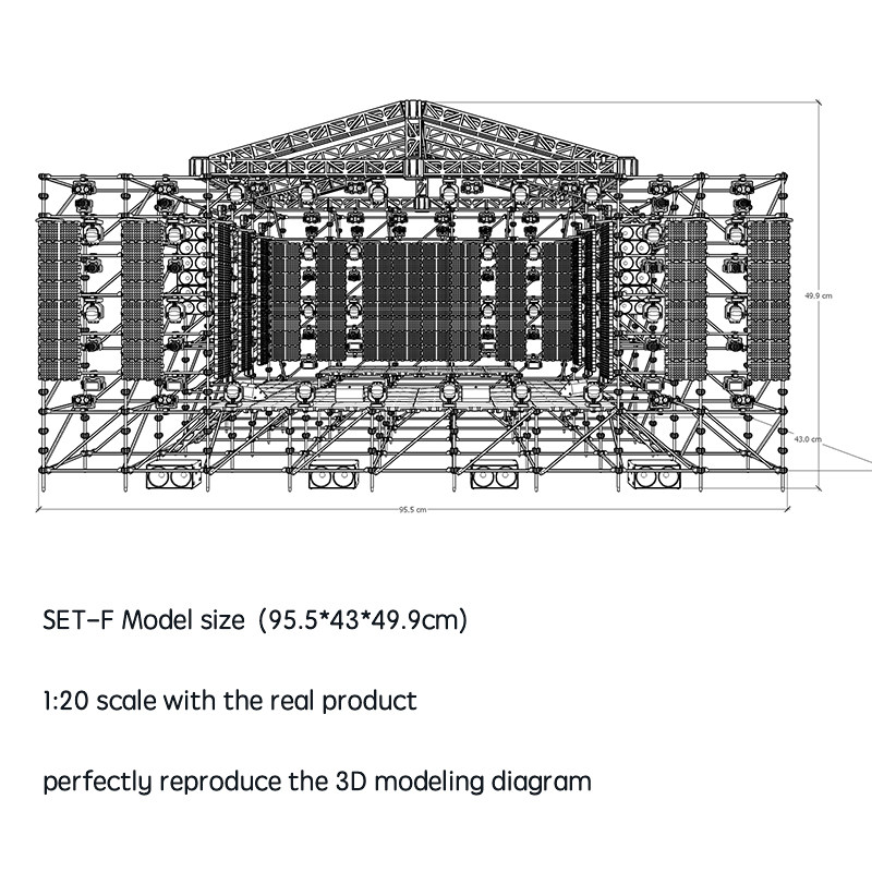 Stage model kits SET-F (Free updated to illuminate beam light version ...