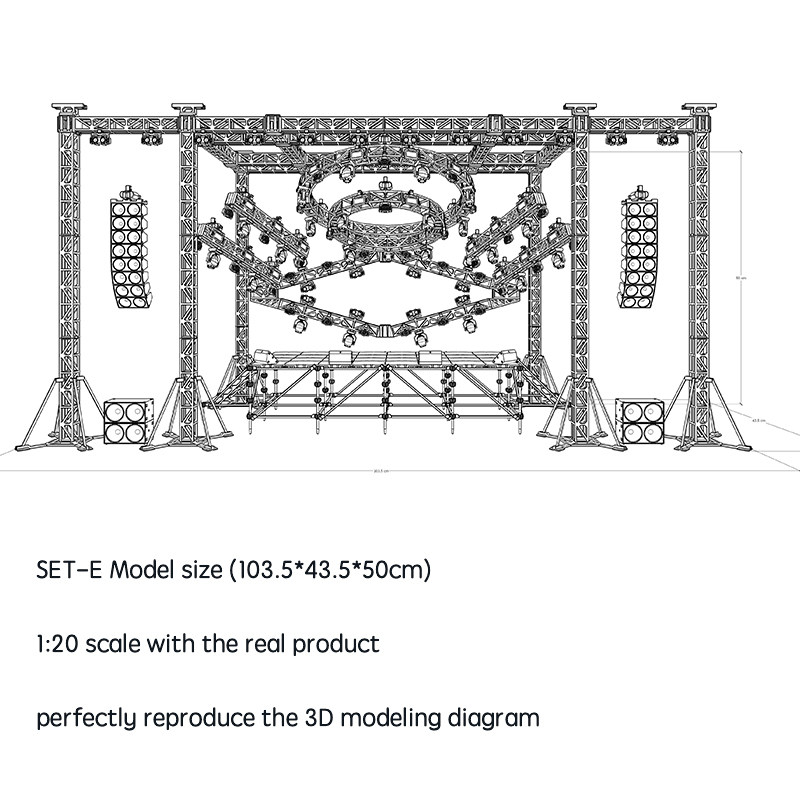 Stage model kits SET-E (Free updated to illuminate beam light version ...