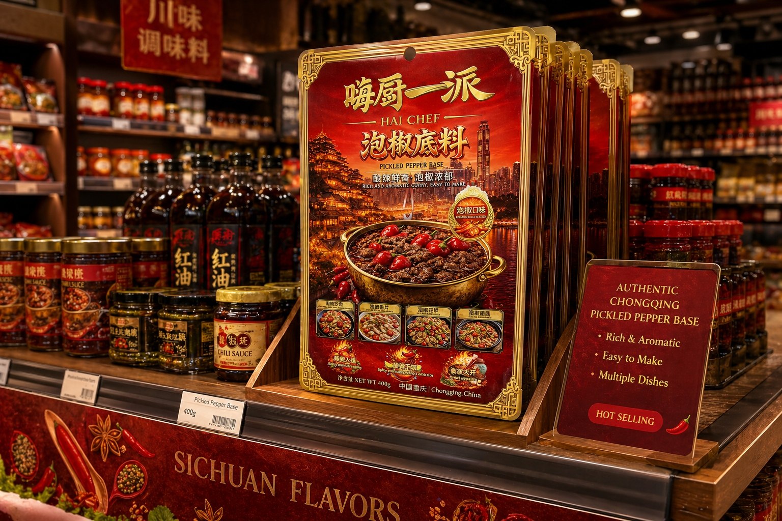 Supermarket Pickled Pepper Hot Pot Base