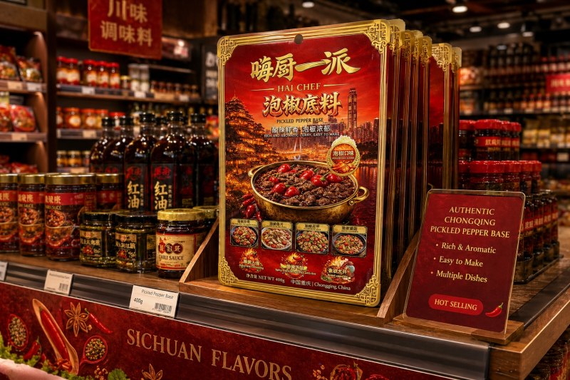 Supermarket Pickled Pepper Hot Pot Base