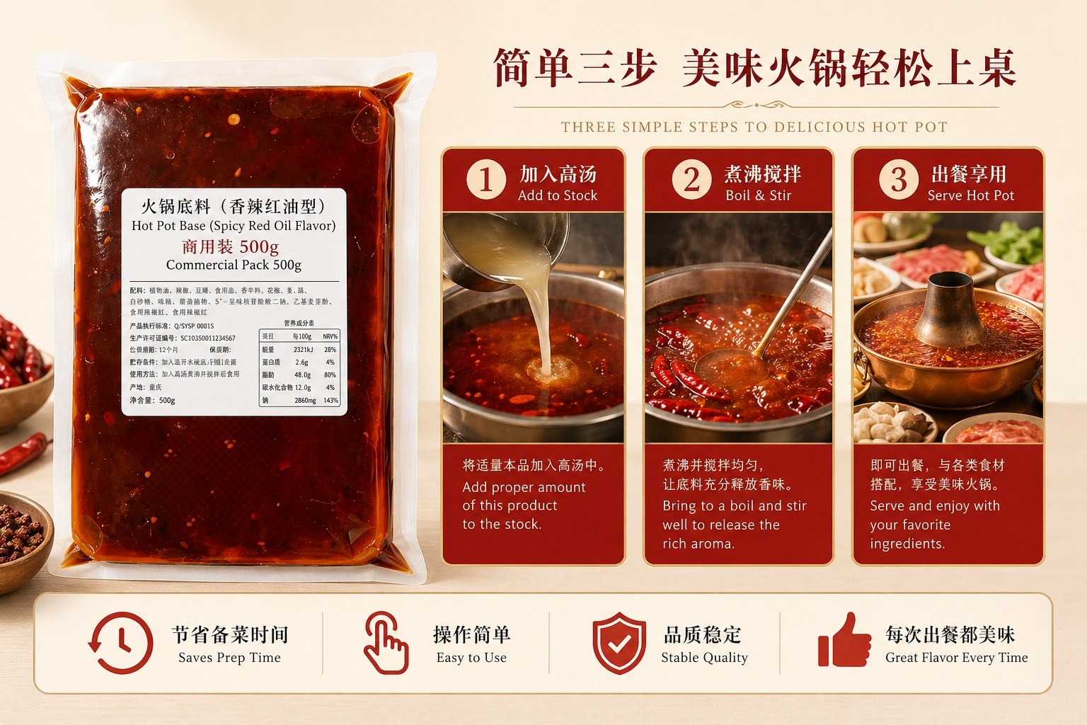 Commercial Chongqing Hot Pot Base