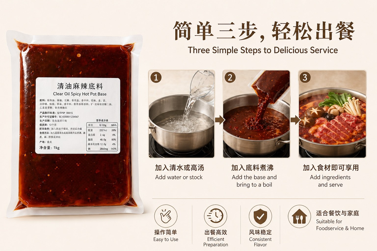 Commercial Clear Oil Hot Pot Base