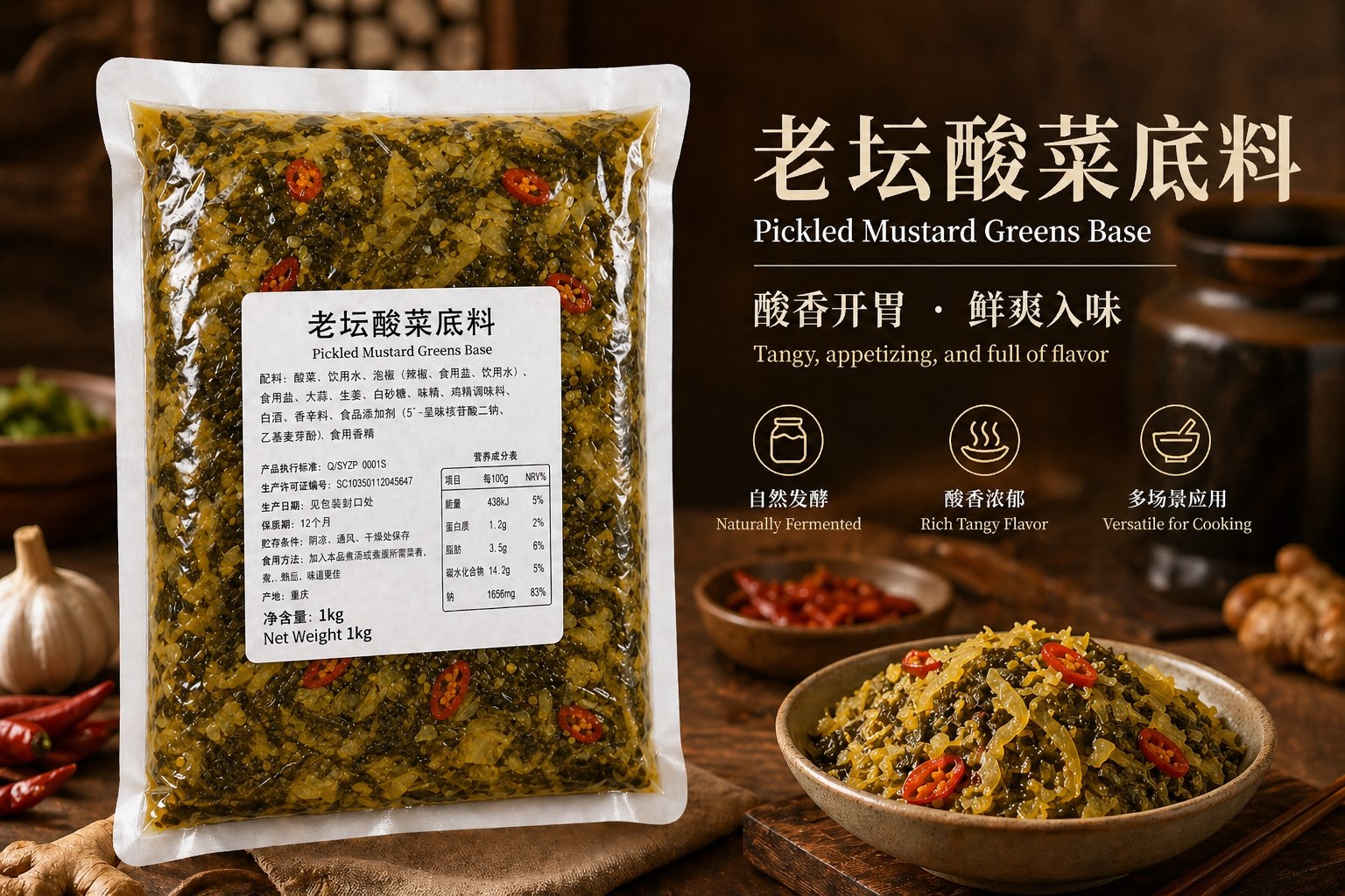 Commercial Pickled Mustard Hot Pot Base